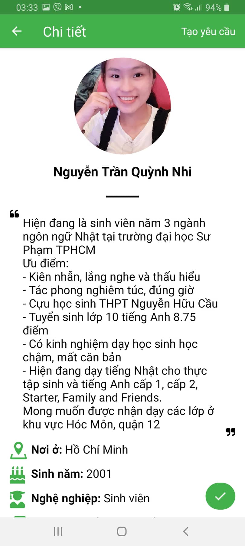 dạy kèm tiếng nhật